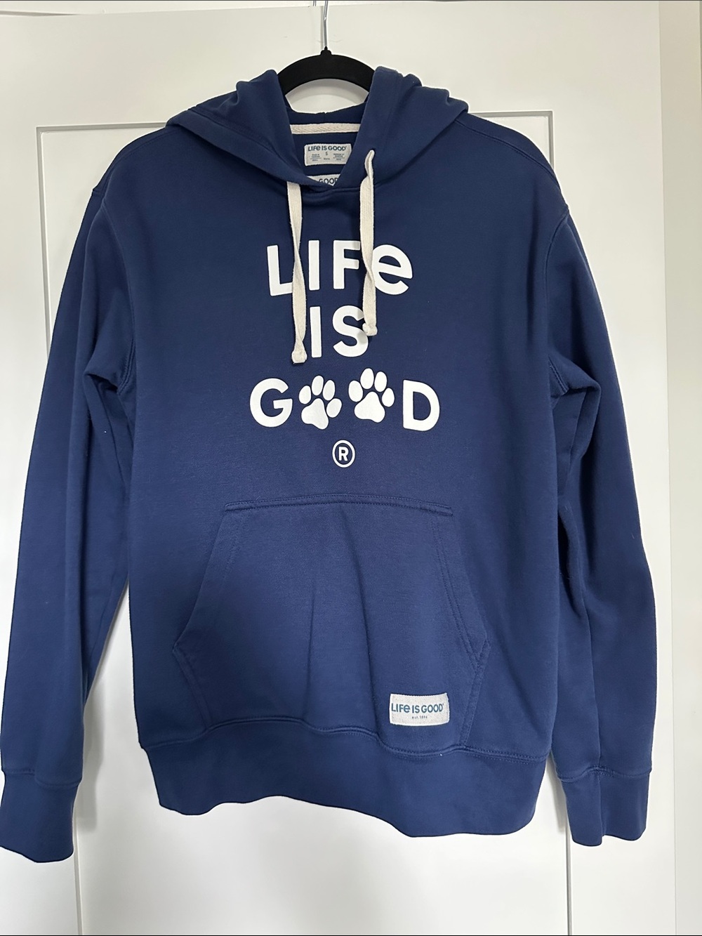 Life Is Good Navy Lightweight Hoodie